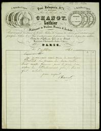 Correspondance commerciale / Direction Georges Chanot | Direction Georges Chanot (1821-1868). Auteur